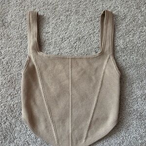 Cotton On Beige Ribbed Tank